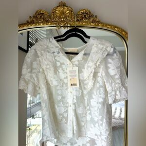 Sezane Paolina Blouse Size US 4 FR 36 Never Worn with Tags